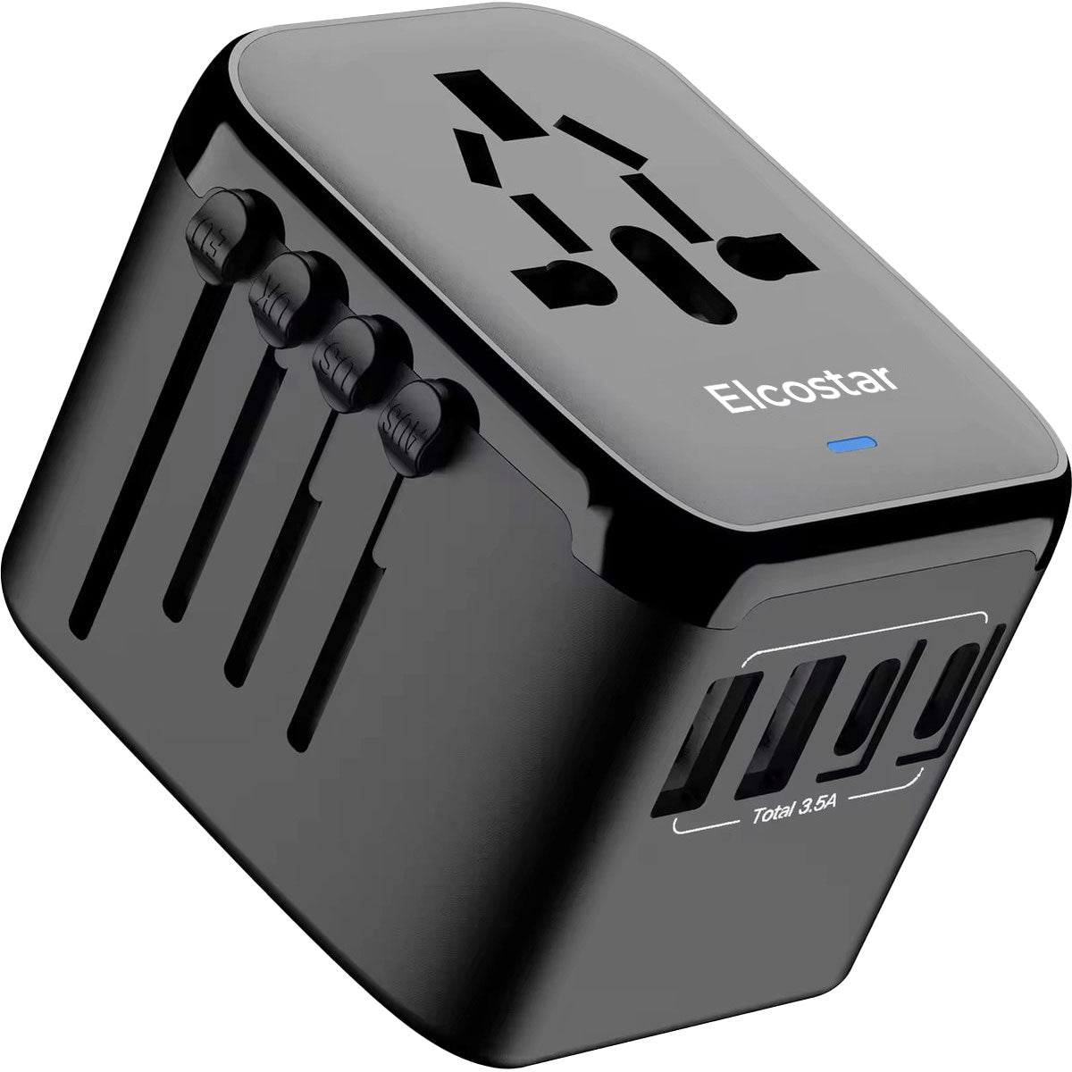 Reisadapter - Multi USB A & C