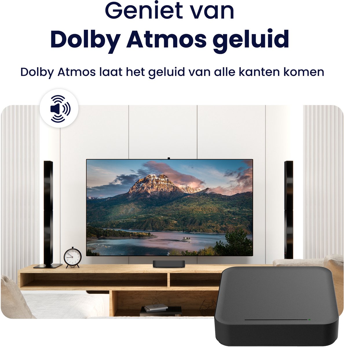 RockTek GT1 Streaming Box - Google TV - Dolby Atmos - 4K UHD & HDR