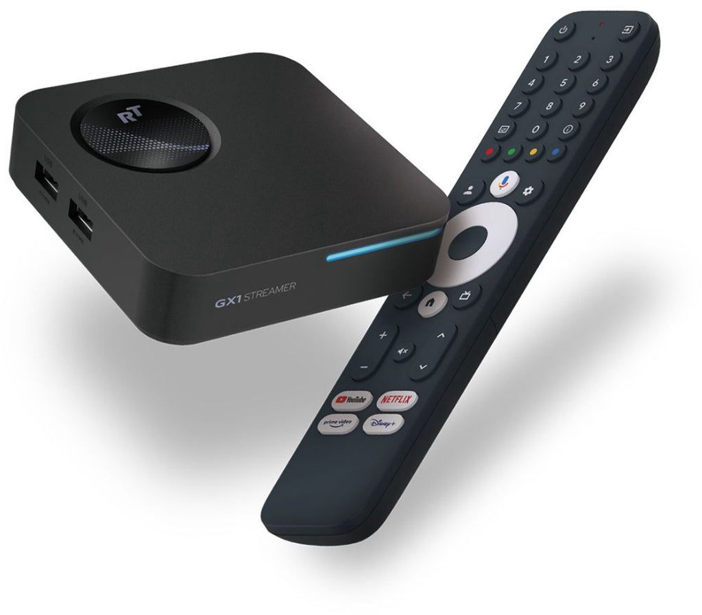 RockTek GX1 Streaming Box - Google TV - Dolby Vision & Atmos - Built in Chromecast - 4K UHD & HDR