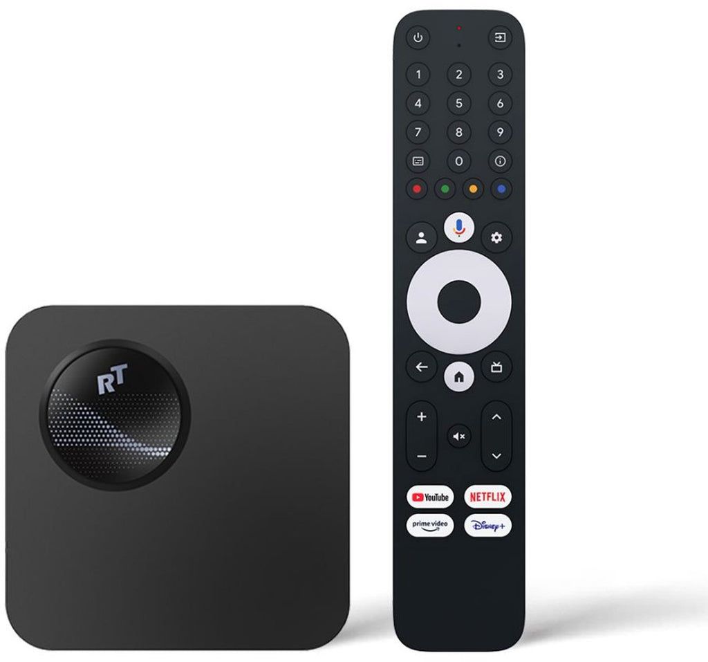 RockTek GX1 Streaming Box - Google TV - Dolby Vision & Atmos - Built in Chromecast - 4K UHD & HDR