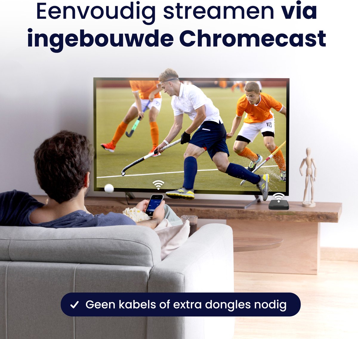 RockTek GT1 Streaming Box - Google TV - Dolby Atmos - 4K UHD & HDR