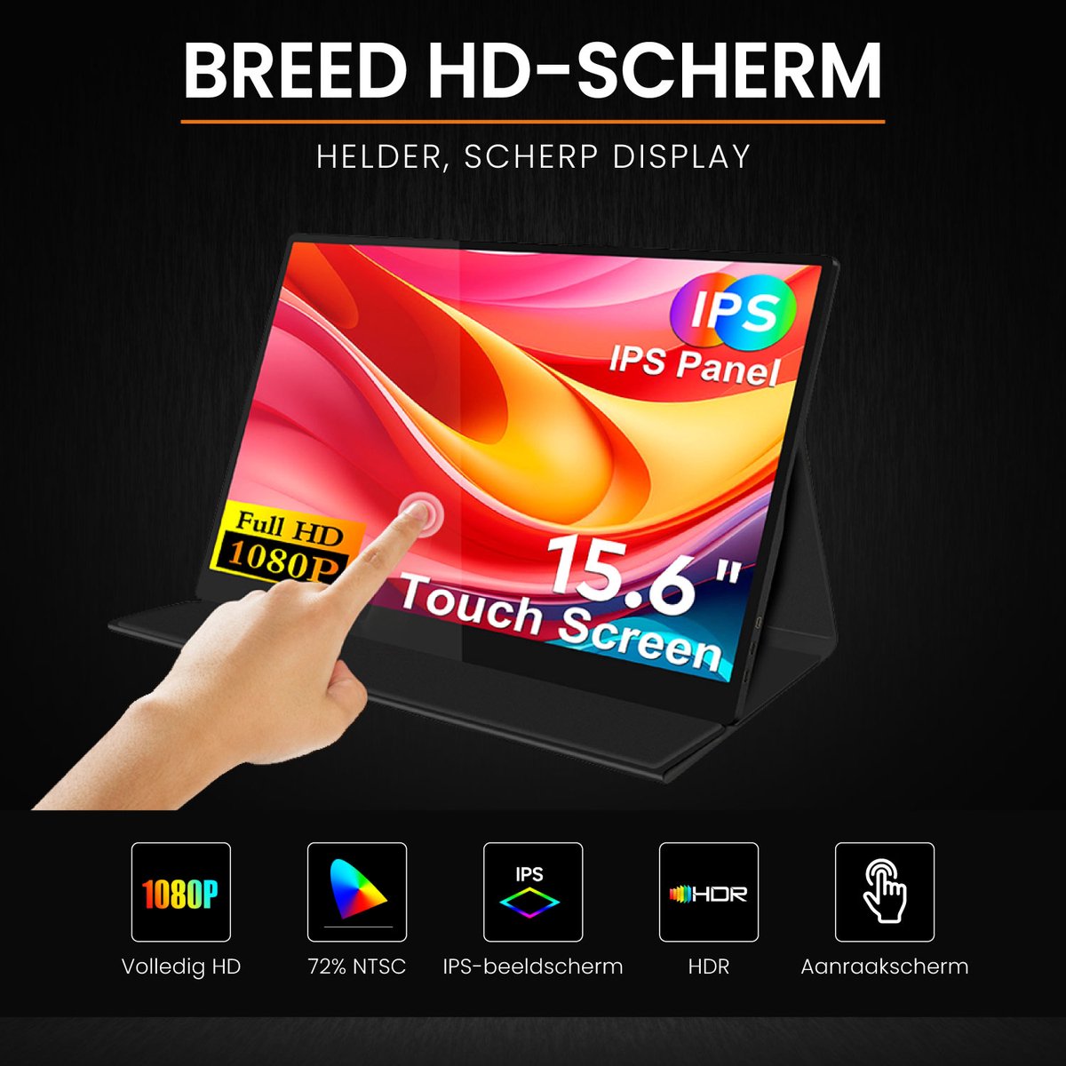 Portable Monitor Touchscreen 15.6 inch