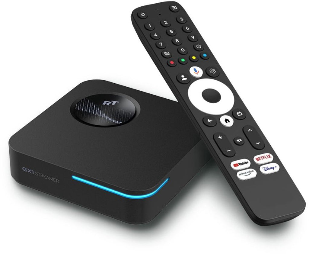 RockTek GX1 Streaming Box - Google TV - Dolby Vision & Atmos - Built in Chromecast - 4K UHD & HDR