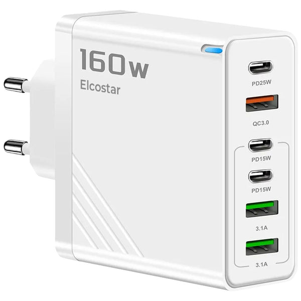 USB Adapter - 160W - (6P) - USB A & C