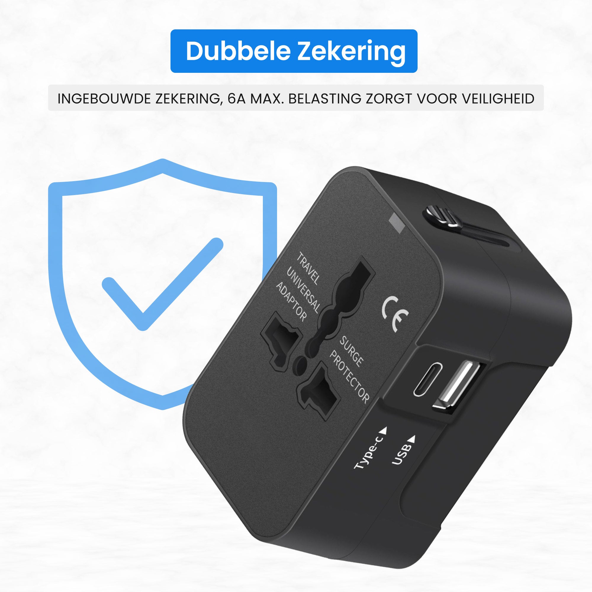 Travel Adapter - USB A & C