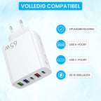 USB Adapter - 65W - (5P) - USB A & C