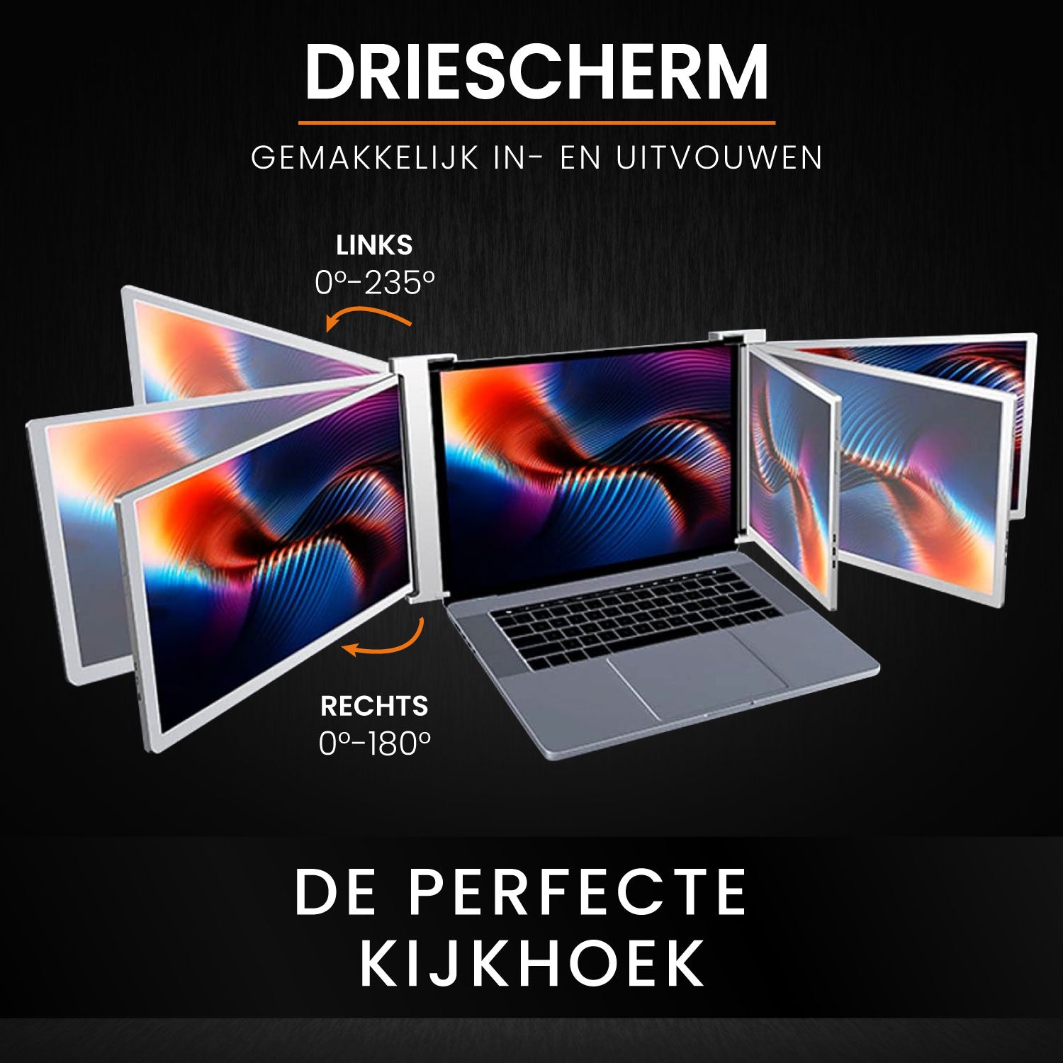 Portable Monitor Tri-Screen 15.6 inch