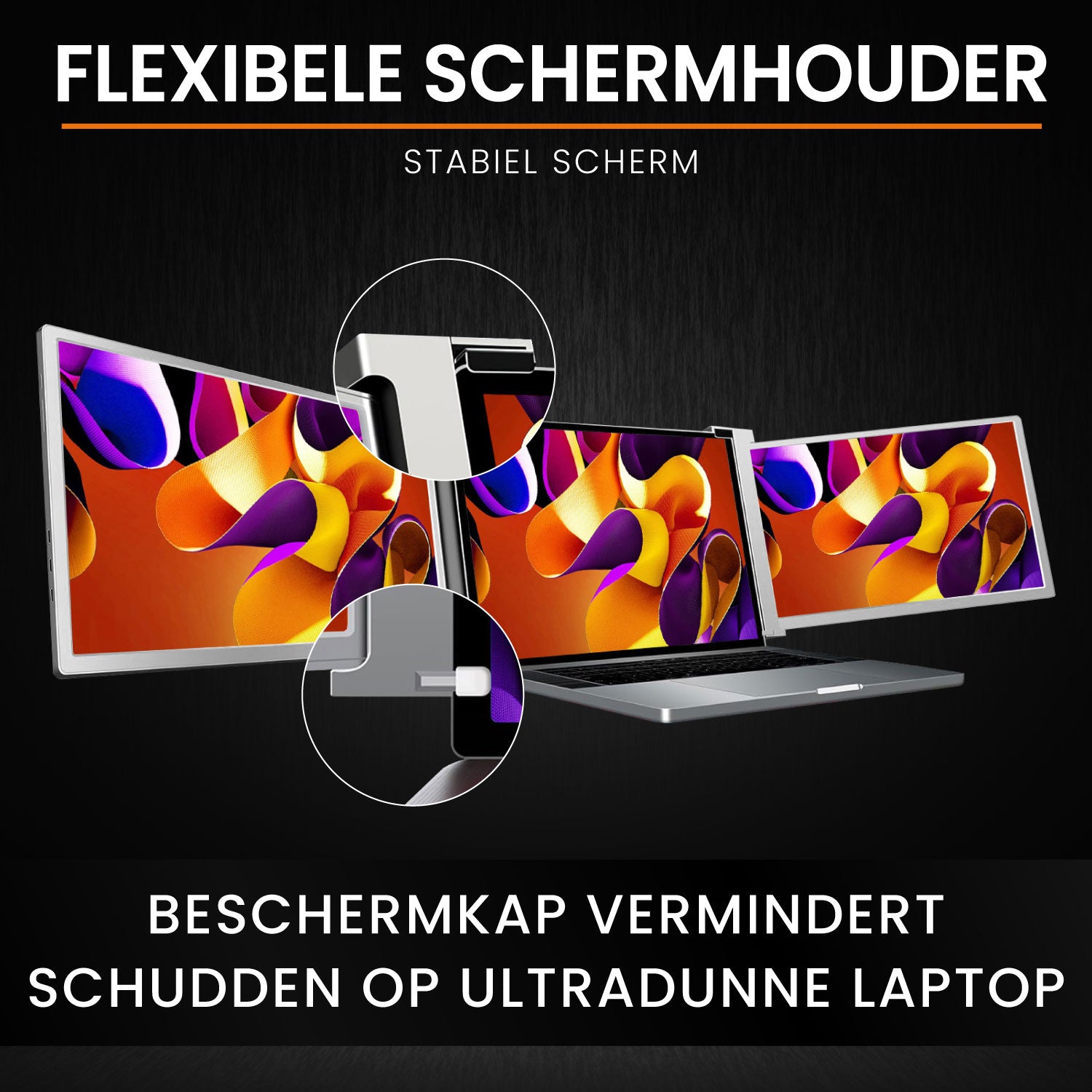 Draagbare Monitor Tri-Screen 15,6 inch