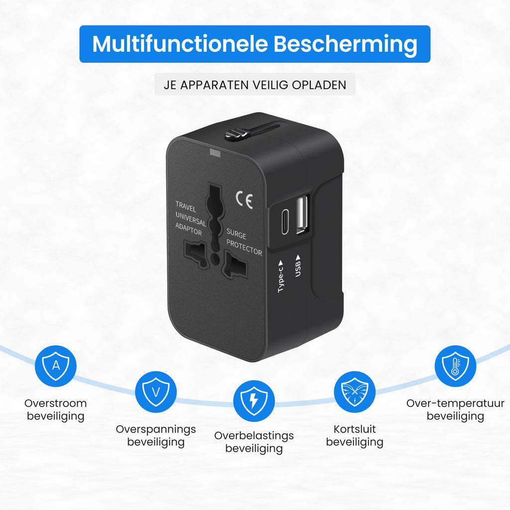 Travel Adapter - USB A & C