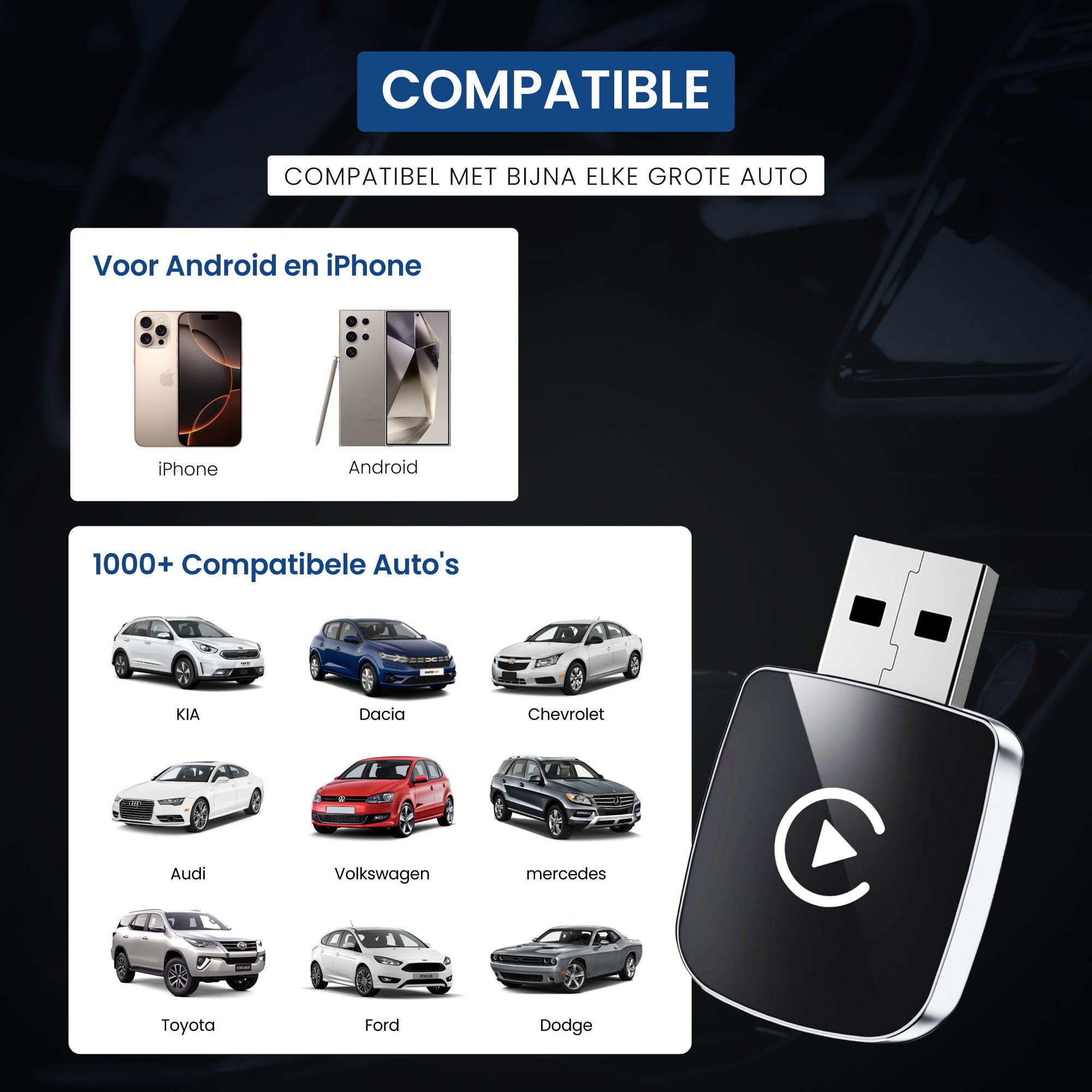 Carplay Dongle Mini - Android & Apple