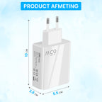 USB Adapter - 65W - (5P) - USB A & C