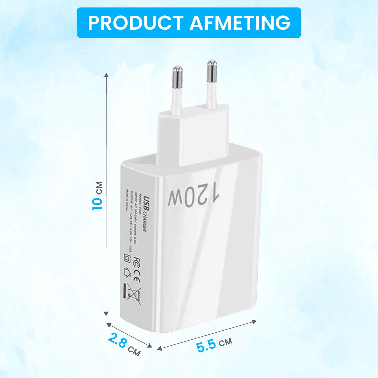USB Adapter - 120W - (5P) - USB A & C