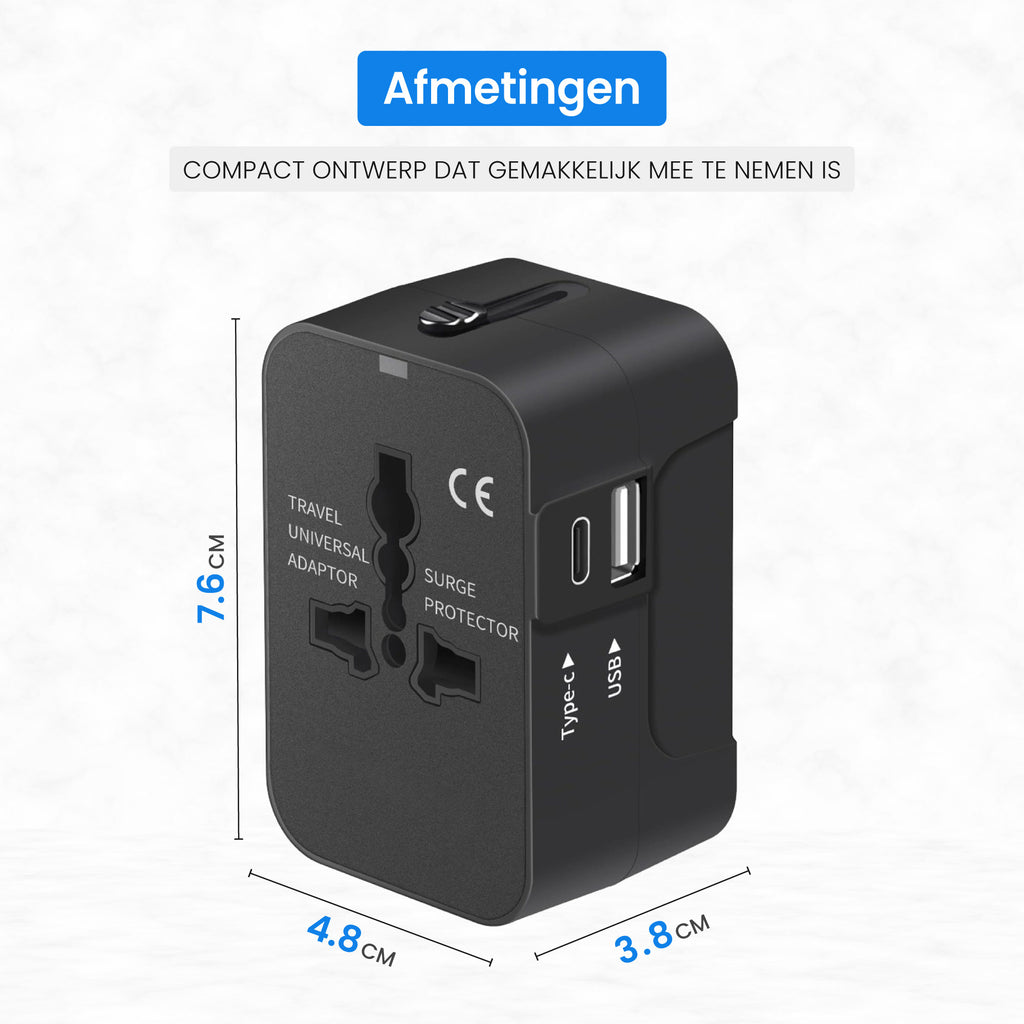 Travel Adapter - USB A & C