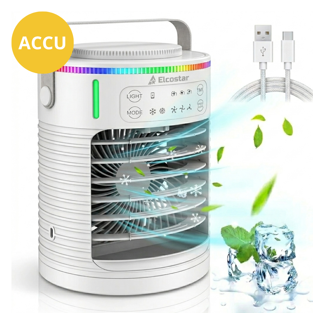Premium Portable Mini Airco PRO - Built-in Battery - 4-in-1