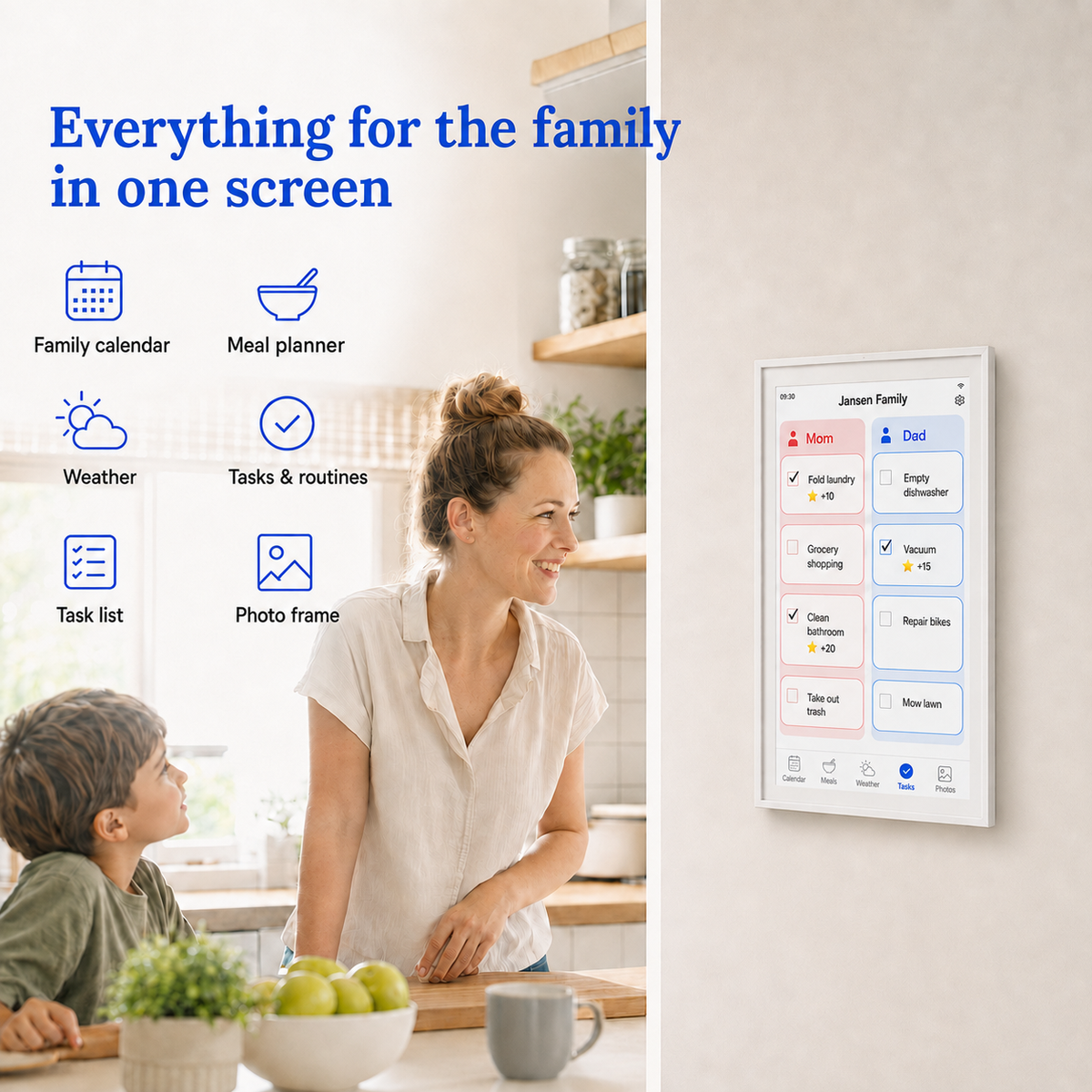 Digital Calendar & Photo Frame