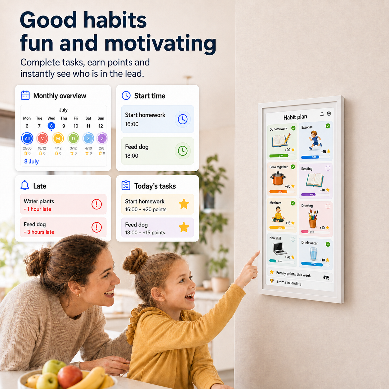 Digital Calendar & Photo Frame