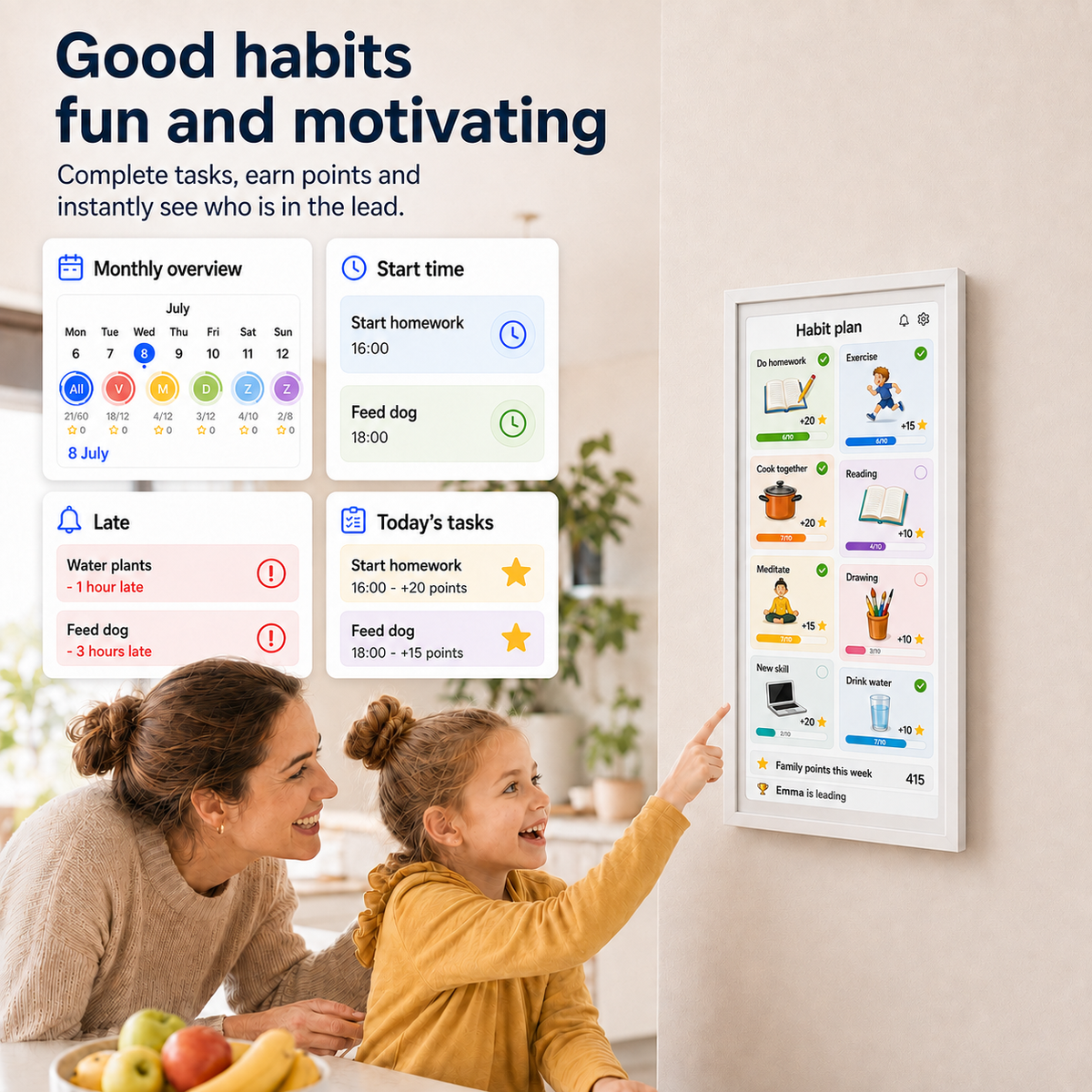 Digital Calendar & Photo Frame