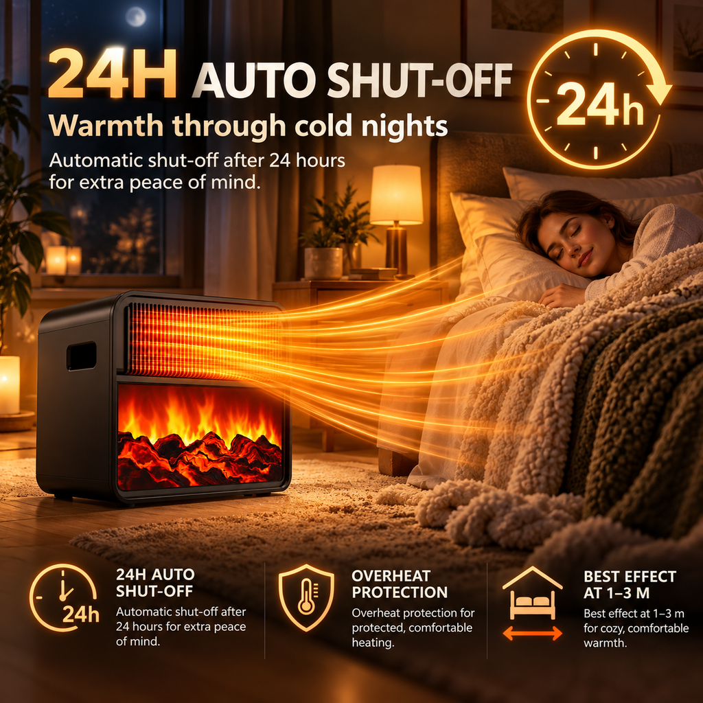 3D Fireplace Heater
