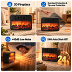 3D Fireplace Heater