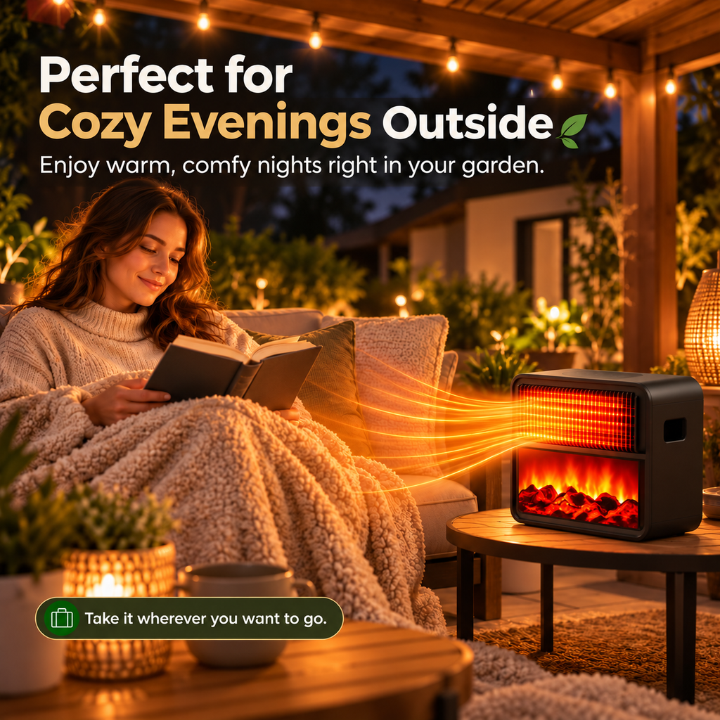 3D Fireplace Heater