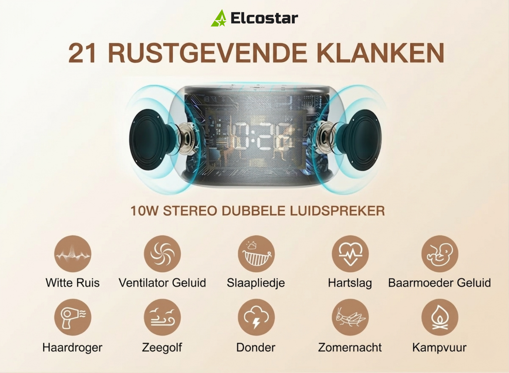 Digitale Witte Ruis Alarmklok 2.0