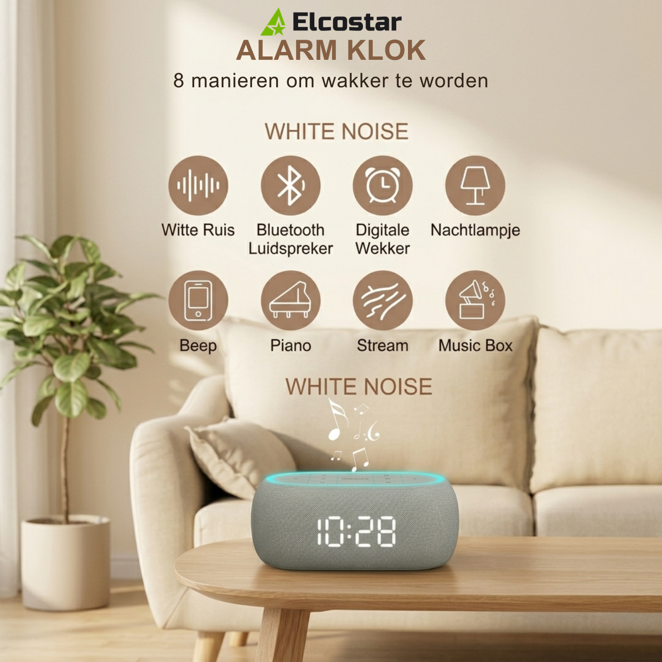 Digital White Noise Alarm Clock 2.0