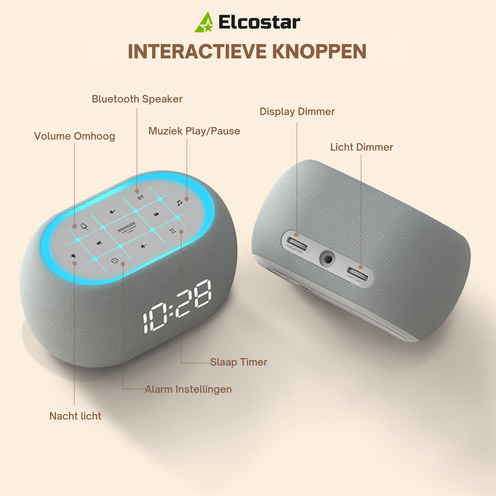 Digital White Noise Alarm Clock 2.0
