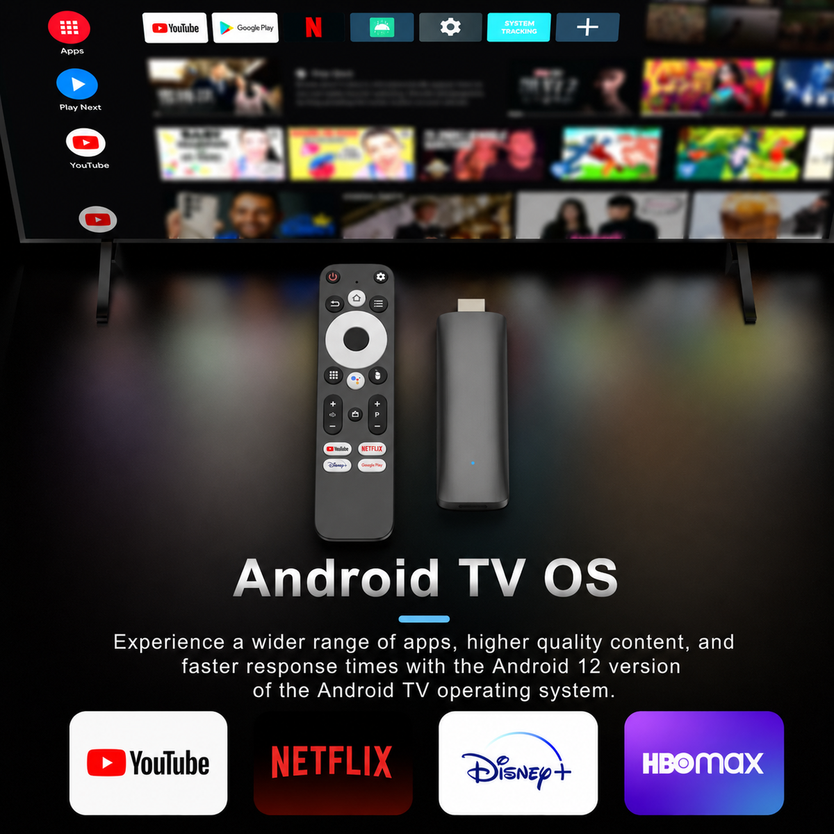 Android TV Streaming Stick - 4K UHD & HDR