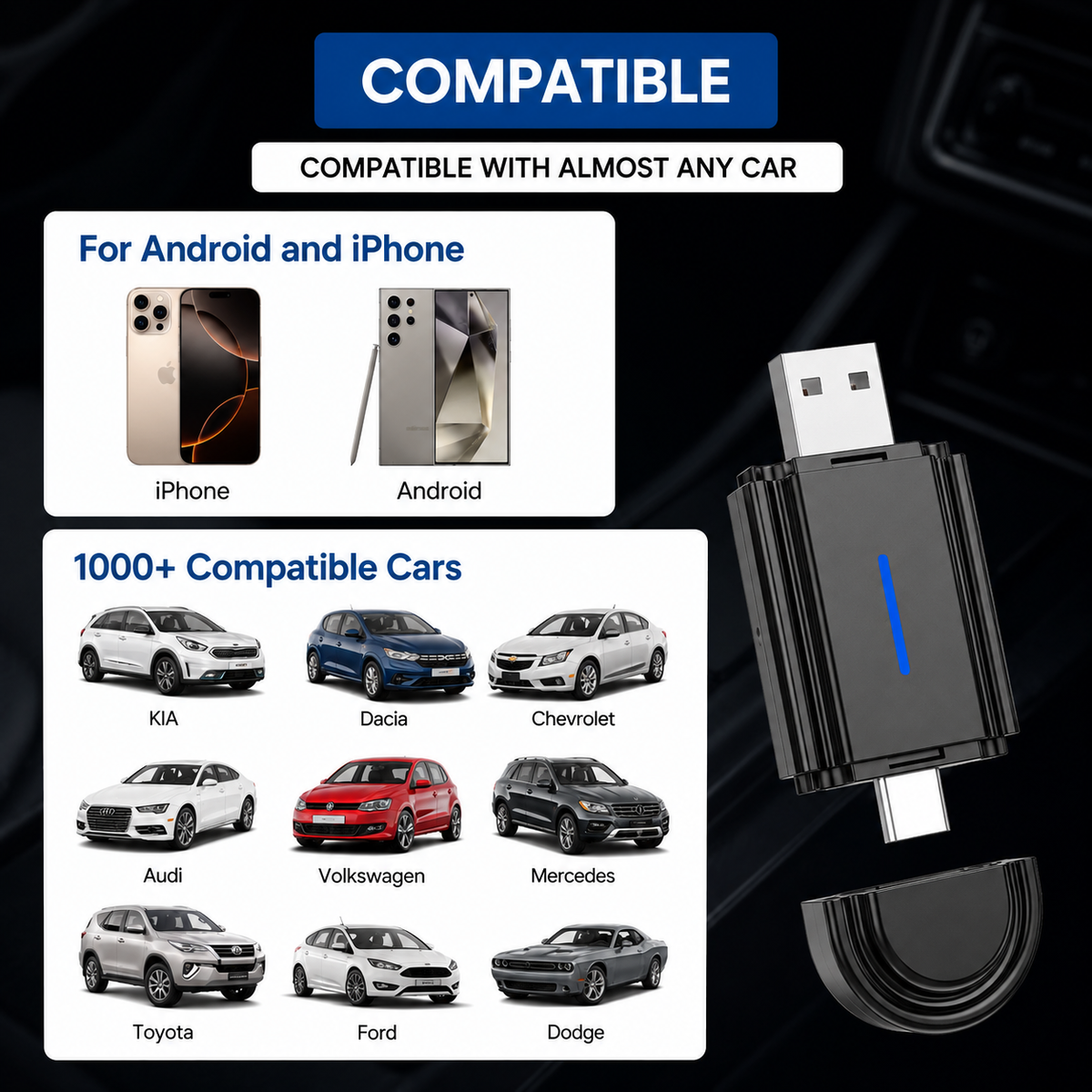 Carplay Dongle Pro - Android & Apple