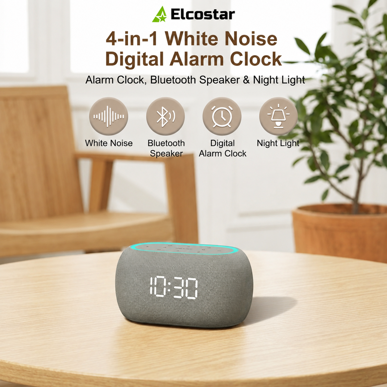 Digital White Noise Alarm Clock 2.0
