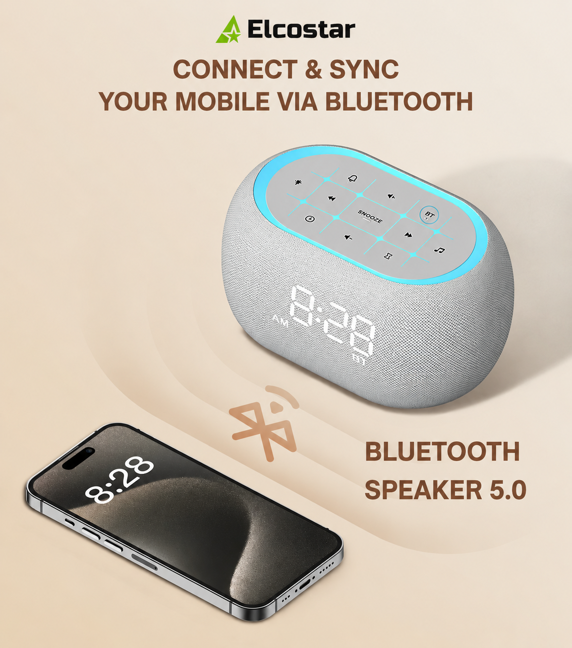 Digital White Noise Alarm Clock 2.0