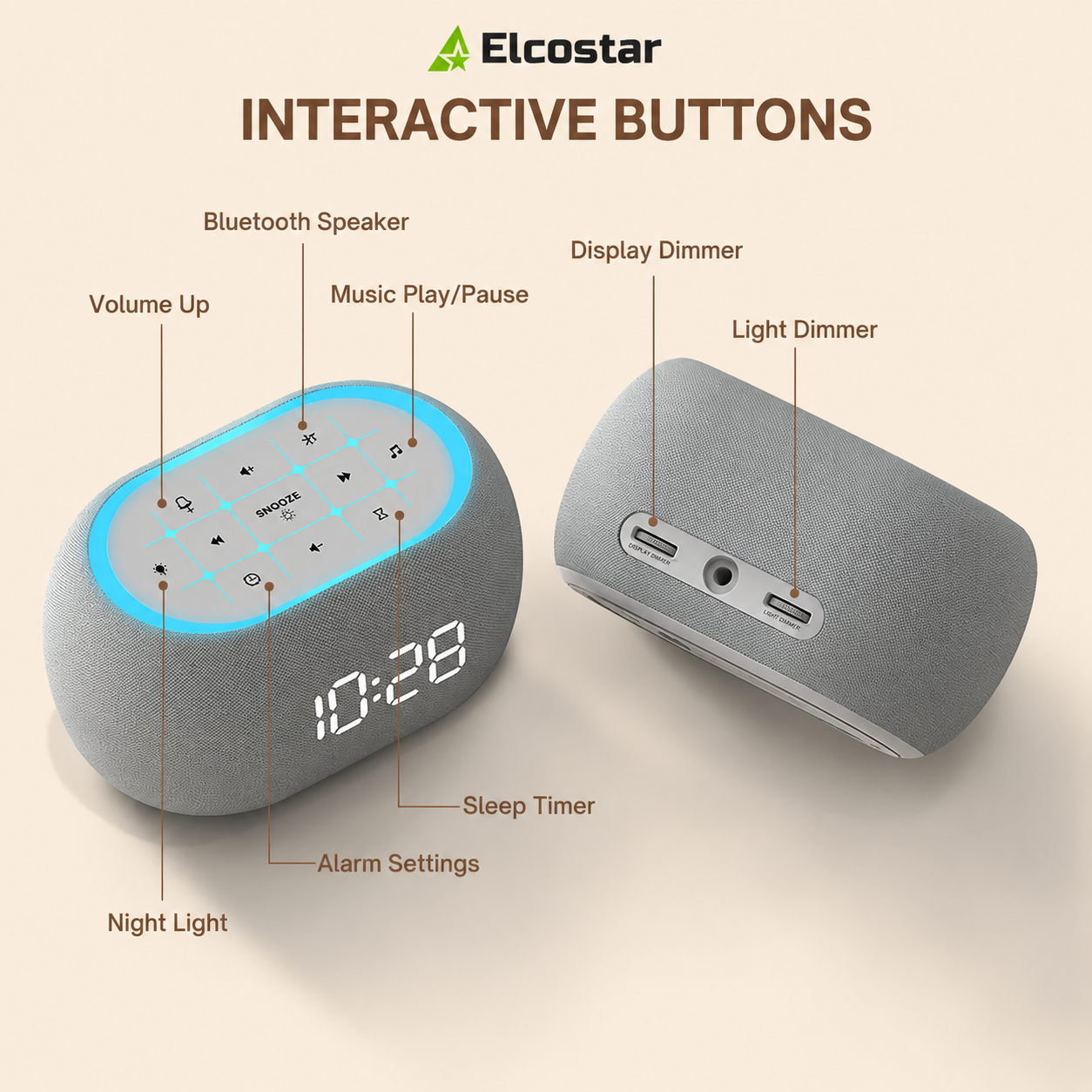 Digital White Noise Alarm Clock 2.0