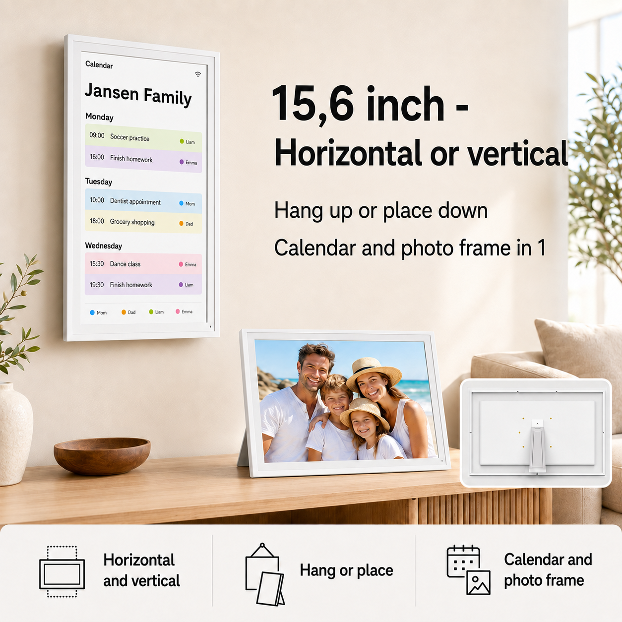 Digital Calendar & Photo Frame