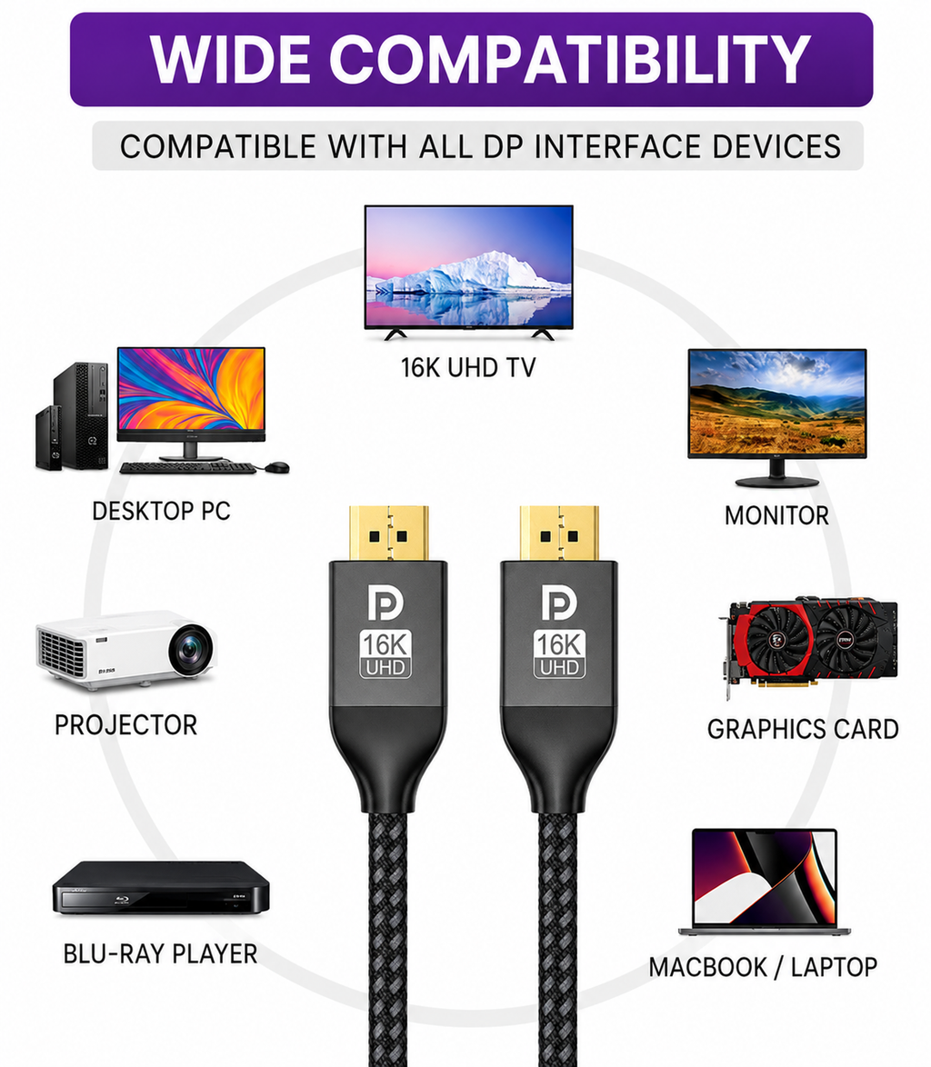 Displayport 2.1 Cable
