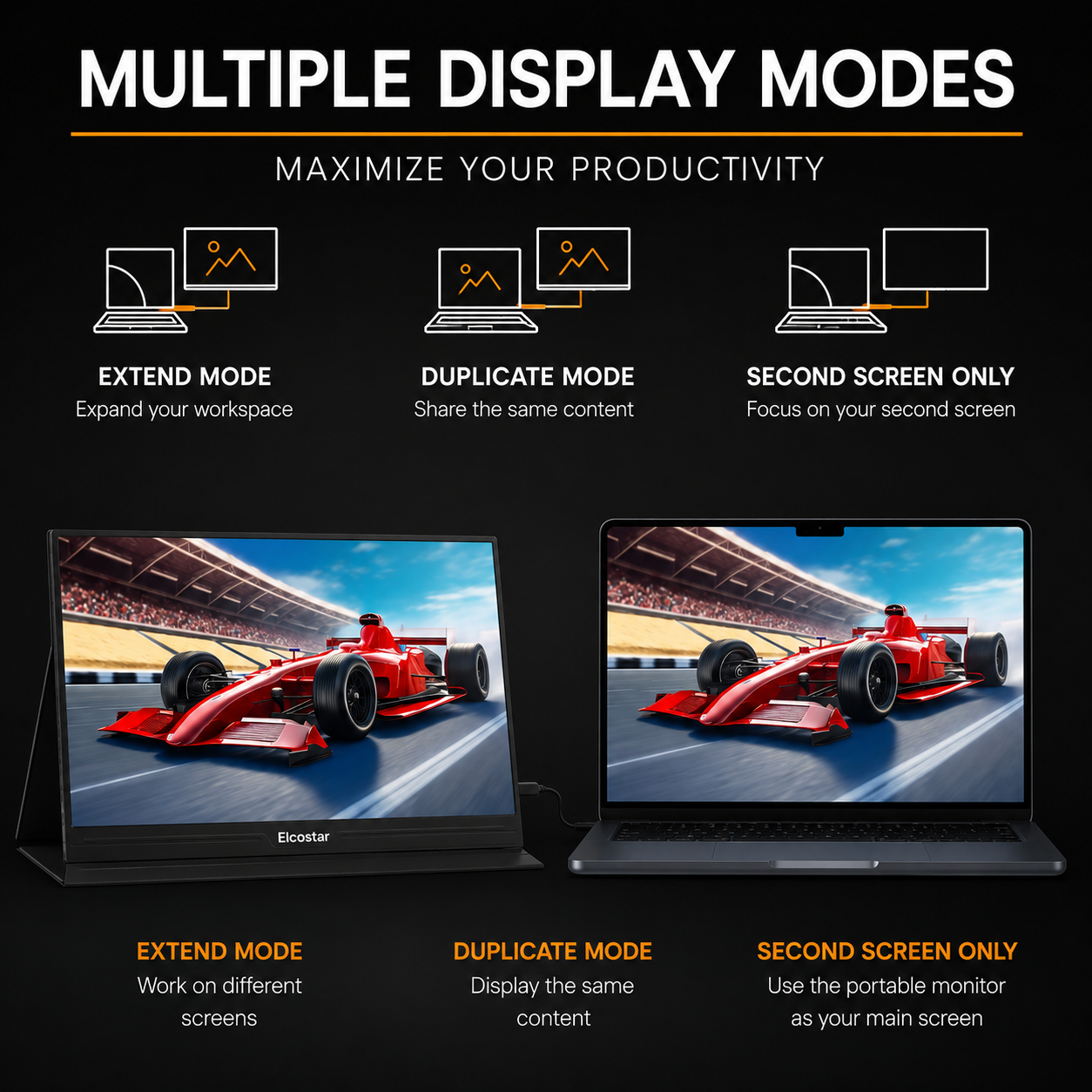Portable Monitor Touchscreen 15.6 inch