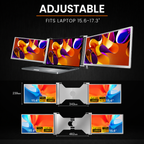 Portable Monitor Tri-Screen 15.6 inch
