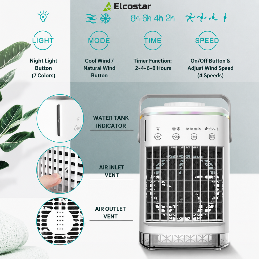 Premium Portable Mini Airco - 4-in-1