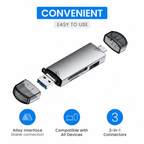 SD Card Reader 3-in-1 Stick