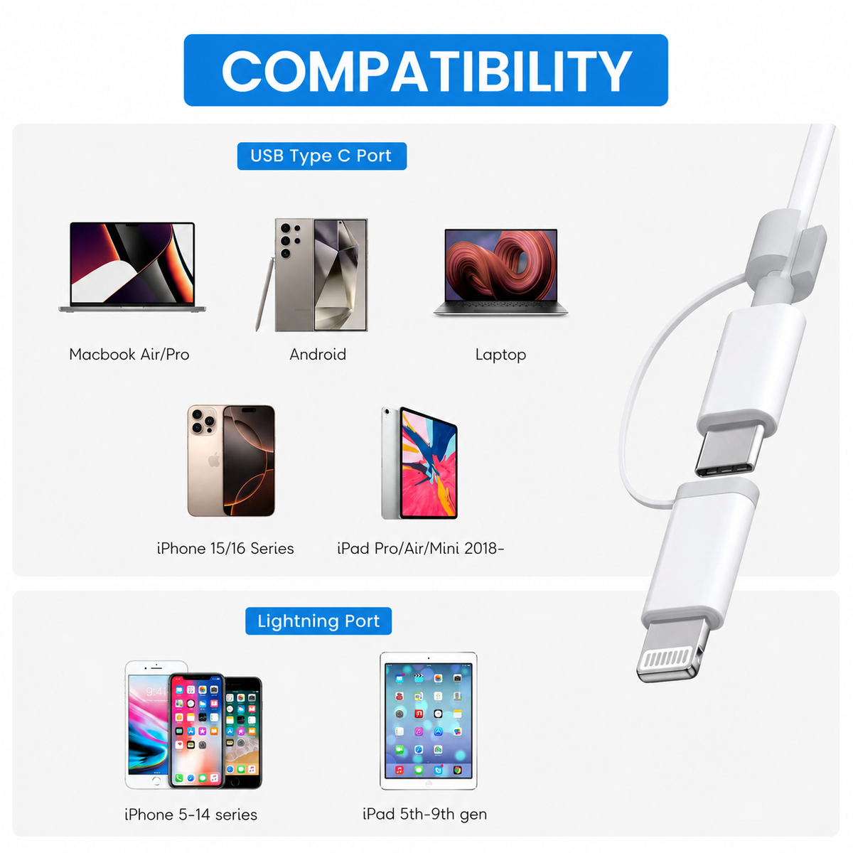 SD Card Reader 2-in-1