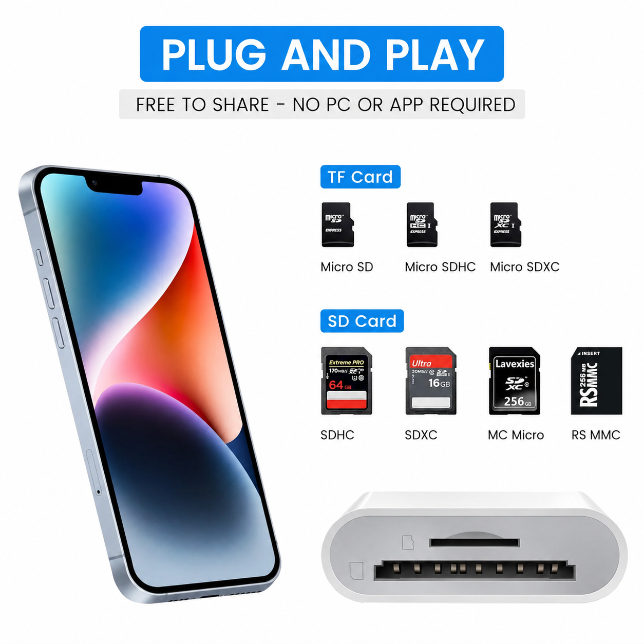 SD Card Reader 2-in-1
