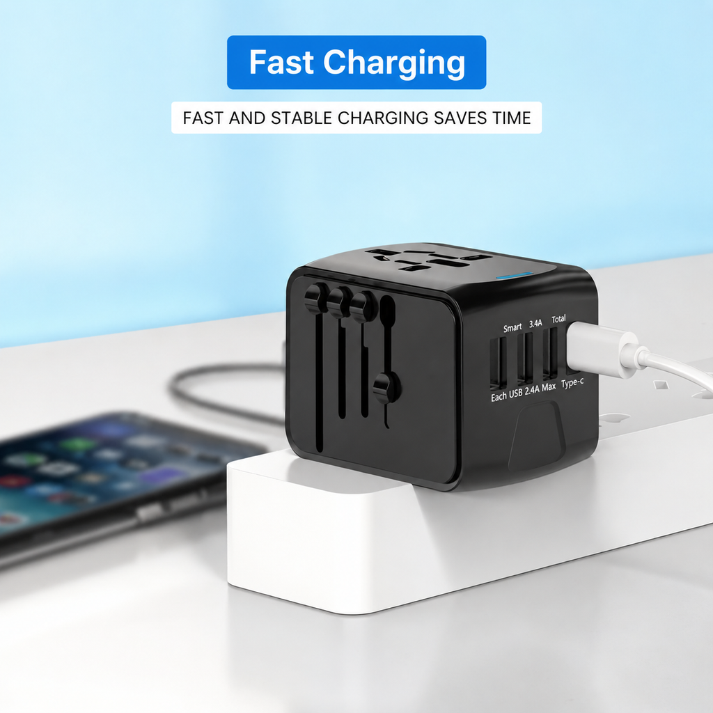 Travel Adapter - Multi USB A & C