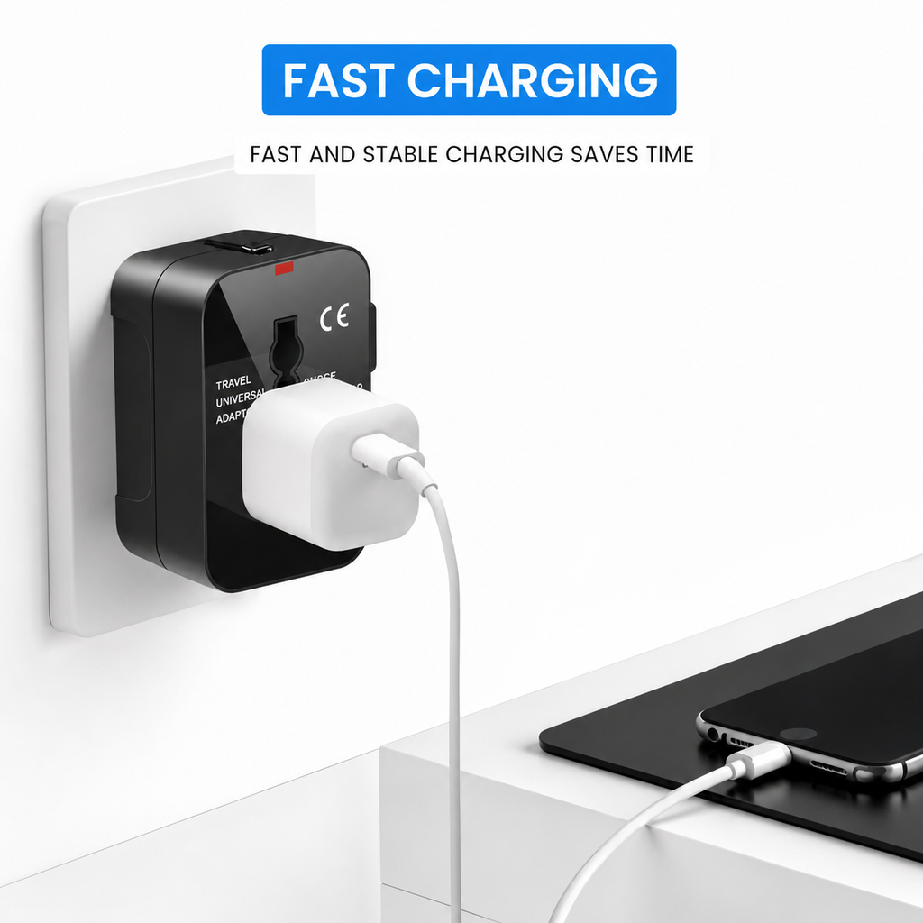 Travel Adapter - USB A & C