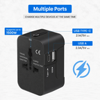 Travel Adapter - USB A & C