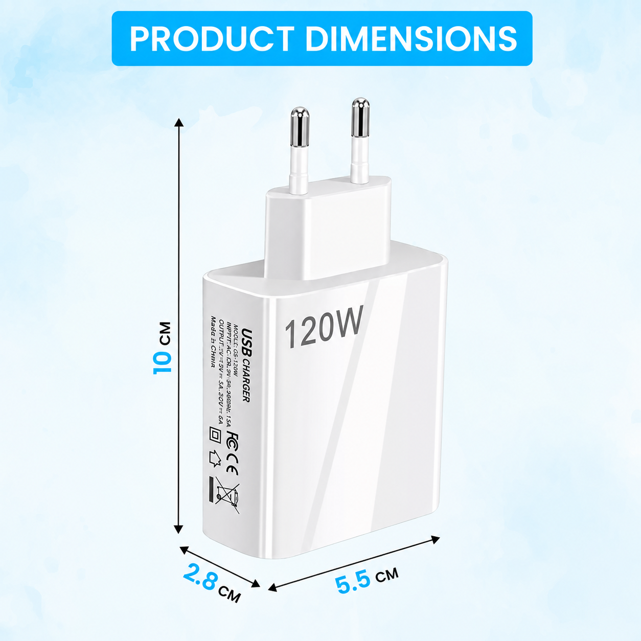 USB Adapter - 65W - (5P) - USB A & C