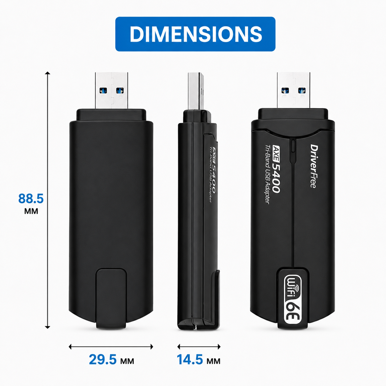 5400 Mbps USB WiFi-adapter