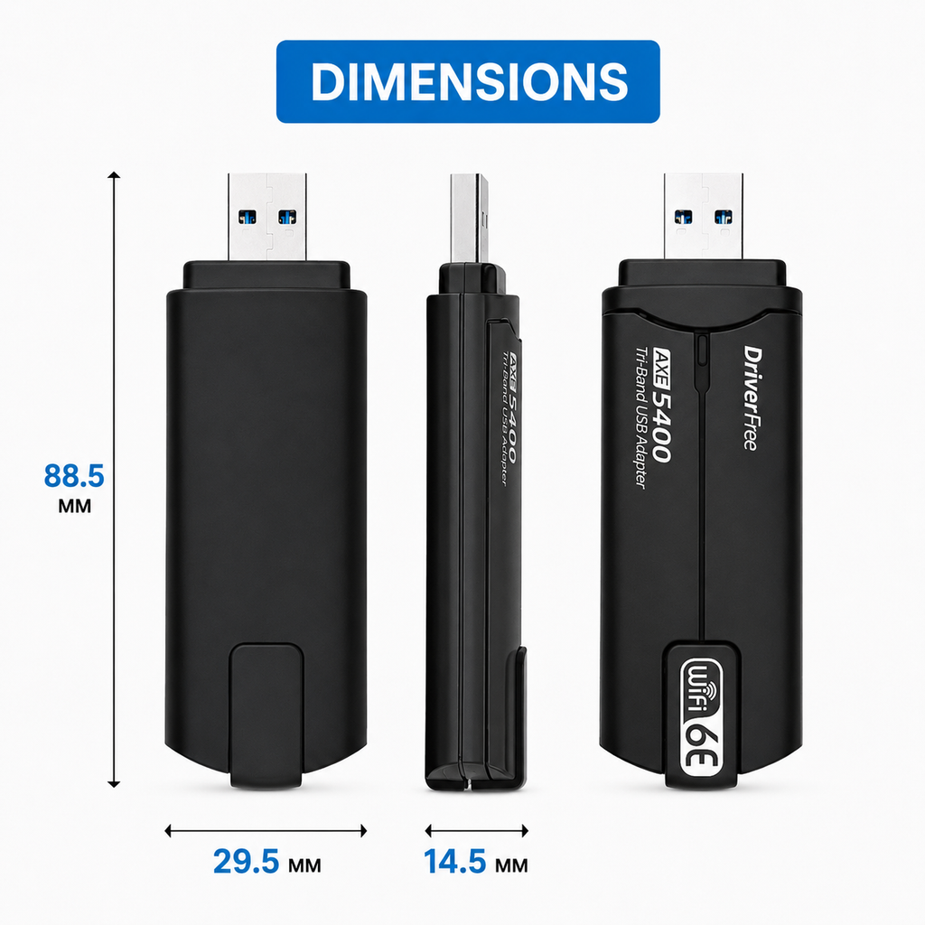 5400 Mbps USB WiFi Adapter
